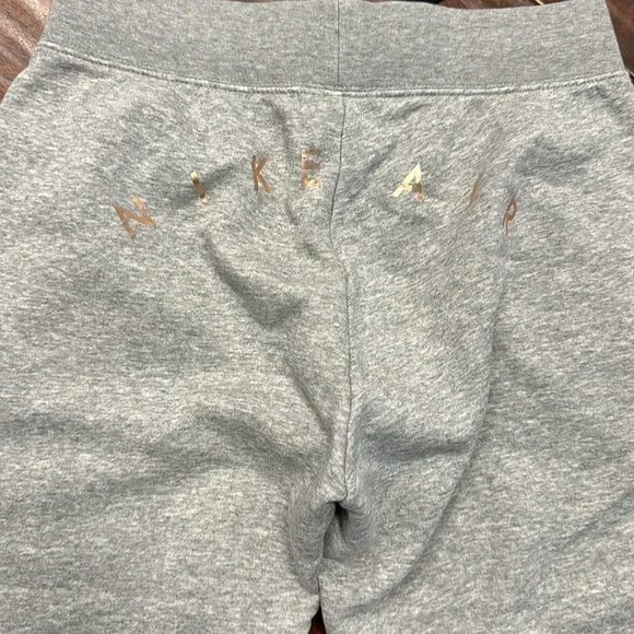 Nike Air gray joggers with rose gold logo Sz S - Picture 4 of 5